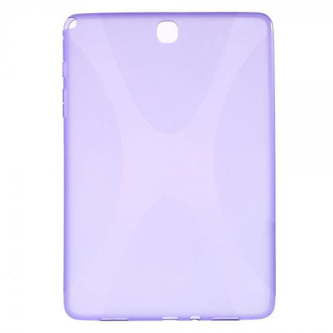 Samsung Galaxy Tab A 9.7  Elastisches Plastik Case X-Shape - purpur