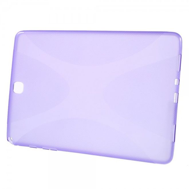 Samsung Galaxy Tab A 9.7  Elastisches Plastik Case X-Shape - purpur