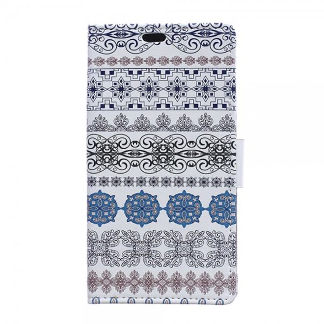 Sony Xperia M4 Aqua Magnetisches Leder Case mit schönem Muster