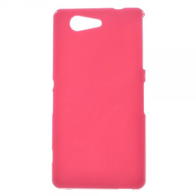 Sony Xperia Z3 Compact Elastisches, leicht glänzendes Plastik Case - rosa