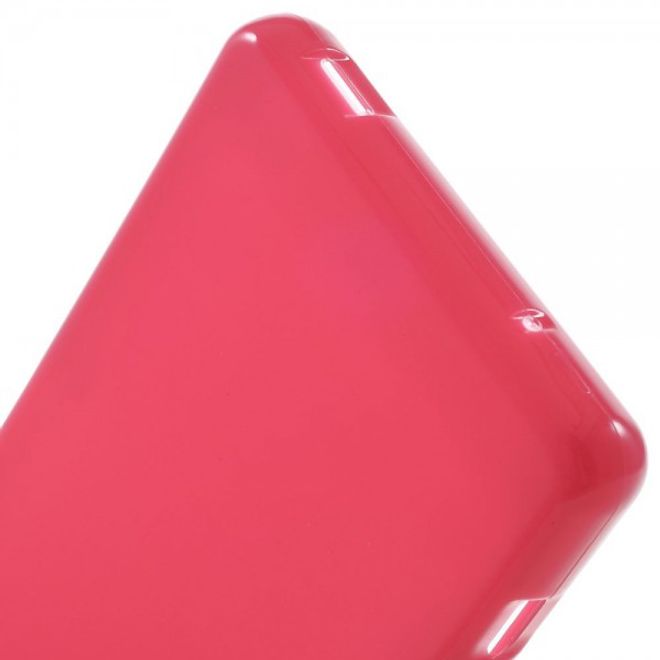 Sony Xperia Z3 Compact Elastisches, leicht glänzendes Plastik Case - rosa