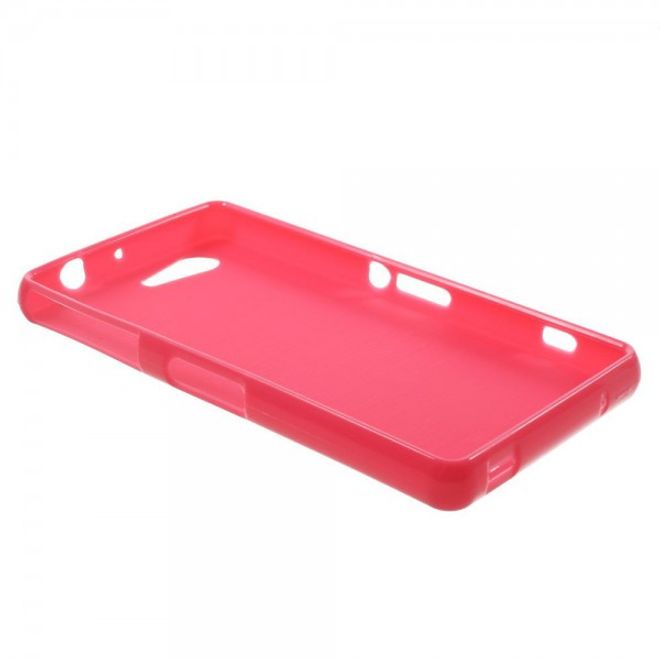 Sony Xperia Z3 Compact Elastisches, leicht glänzendes Plastik Case - rosa