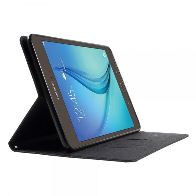 Goospery - Samsung Galaxy Tab A 8.0 (T350) Hülle - Tablet Bookcover - Fancy Diary Series - schwarz