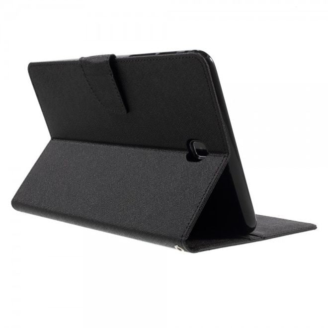 Goospery - Samsung Galaxy Tab A 8.0 (T350) Hülle - Tablet Bookcover - Fancy Diary Series - schwarz