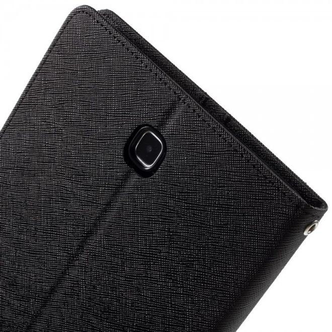 Goospery - Samsung Galaxy Tab A 8.0 (T350) Hülle - Tablet Bookcover - Fancy Diary Series - schwarz