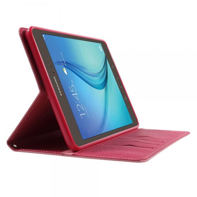 Goospery - Samsung Galaxy Tab A 8.0 (T350) Hülle - Tablet Bookcover - Fancy Diary Series - rosa/pink
