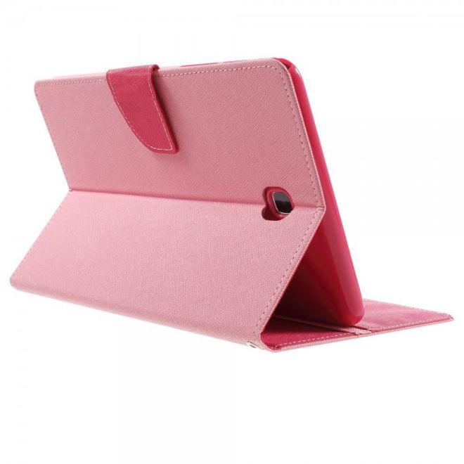 Goospery - Samsung Galaxy Tab A 8.0 (T350) Hülle - Tablet Bookcover - Fancy Diary Series - rosa/pink