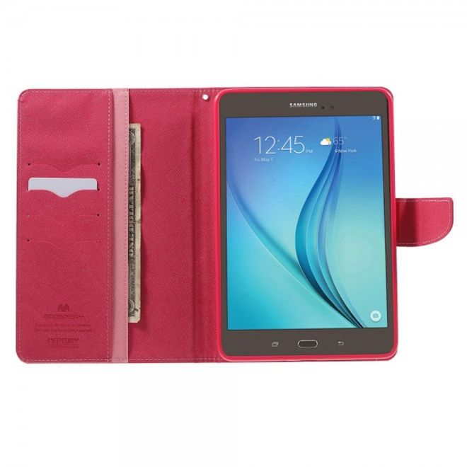 Goospery - Samsung Galaxy Tab A 8.0 (T350) Hülle - Tablet Bookcover - Fancy Diary Series - rosa/pink
