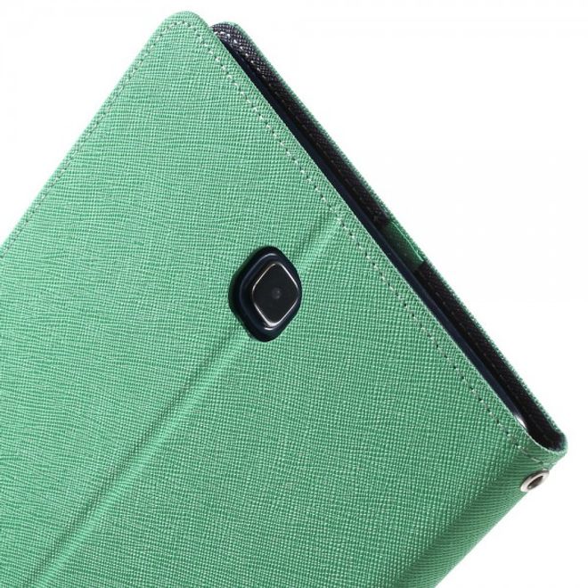Goospery - Samsung Galaxy Tab A 8.0 (T350) Hülle - Tablet Bookcover - Fancy Diary Series - mint/navy