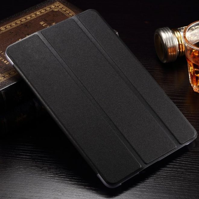 Samsung Galaxy Tab A 8.0 (T350) Faltbares Leder Case mit Textur - schwarz