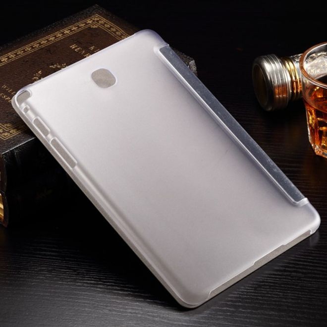 Samsung Galaxy Tab A 8.0 (T350) Faltbares Leder Case mit Textur - grau