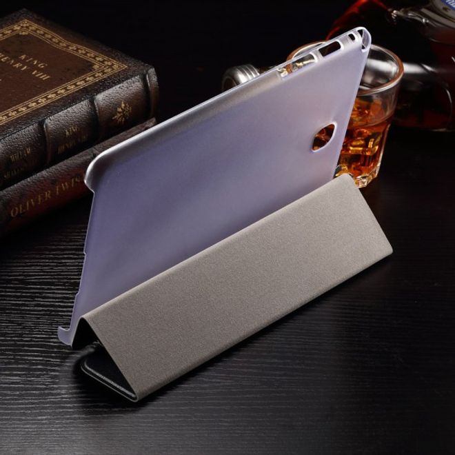 Samsung Galaxy Tab A 8.0 (T350) Faltbares Leder Case mit Textur - grau