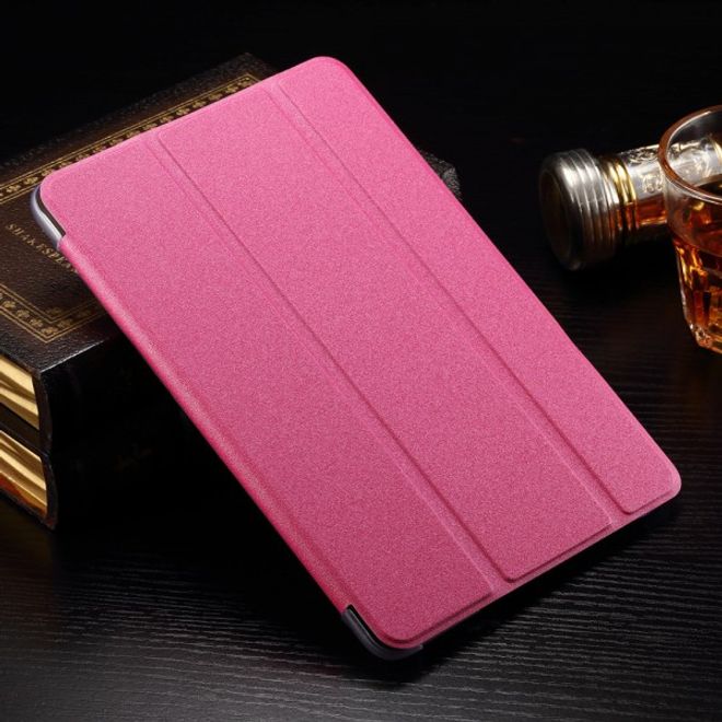 Samsung Galaxy Tab A 8.0 (T350) Faltbares Leder Case mit Textur - rosa