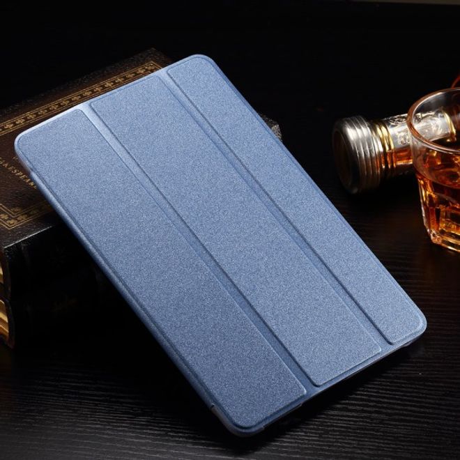 Samsung Galaxy Tab A 8.0 (T350) Faltbares Leder Case mit Textur - blau