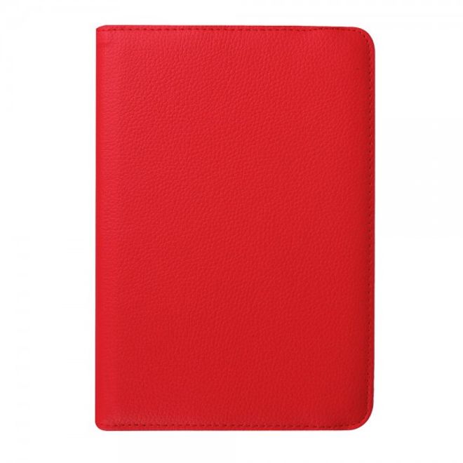 Samsung Galaxy Tab S2 8.0 Rotierbares Leder Case mit Litchitextur - rot