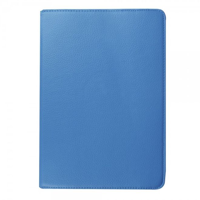 Samsung Galaxy Tab S2 9.7 Rotierbares Leder Case mit Litchitextur - hellblau