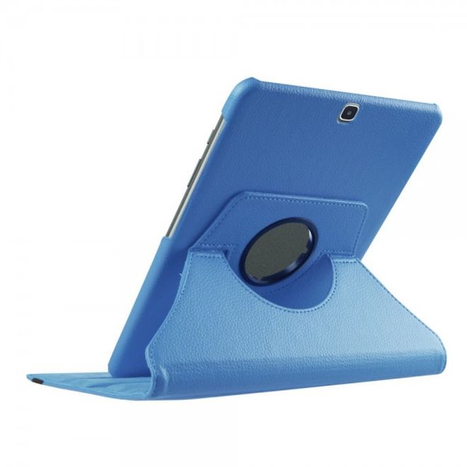 Samsung Galaxy Tab S2 9.7 Rotierbares Leder Case mit Litchitextur - hellblau
