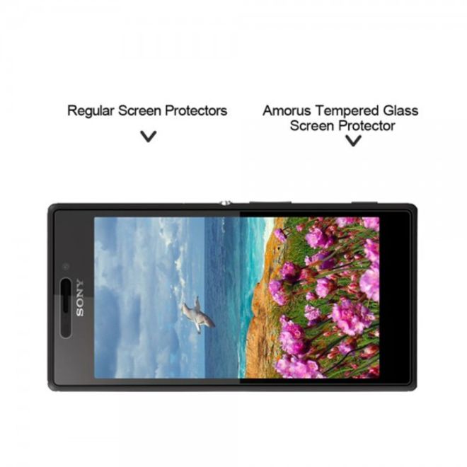 Sony Xperia M2/M2 Dual Schutzfolie aus gehärtetem Glas von Amorus