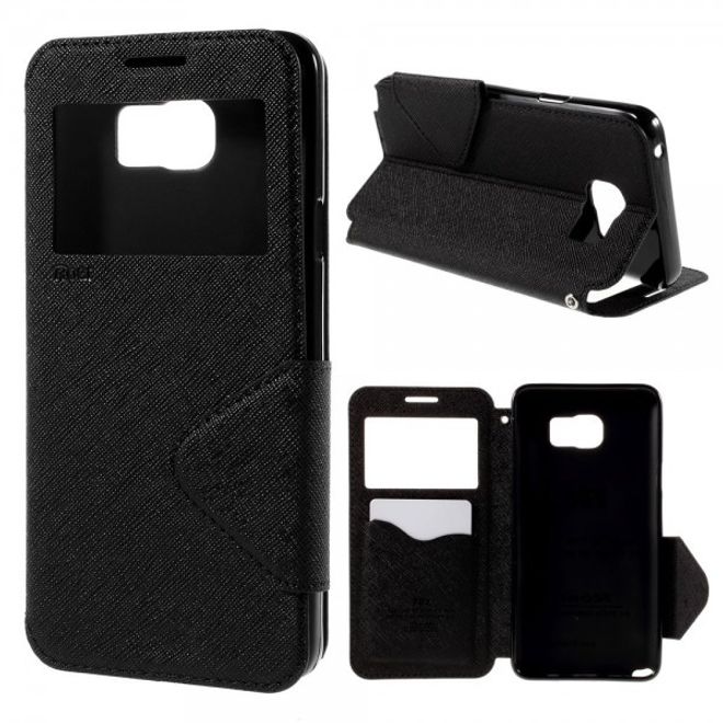 Samsung Galaxy Note 5 Roar Korea Leder Case mit Standfunktion - schwarz