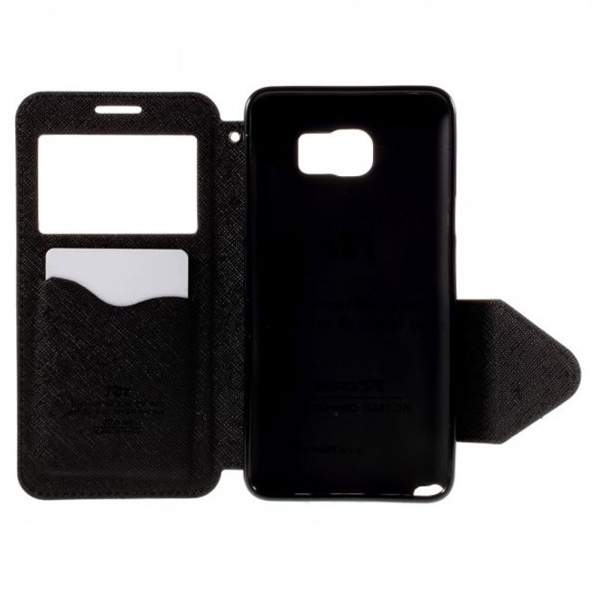 Samsung Galaxy Note 5 Roar Korea Leder Case mit Standfunktion - schwarz