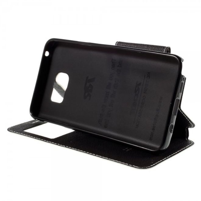 Samsung Galaxy Note 5 Roar Korea Leder Case mit Standfunktion - weiss