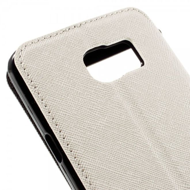 Samsung Galaxy Note 5 Roar Korea Leder Case mit Standfunktion - weiss