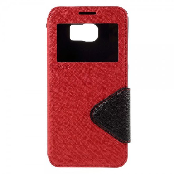 Samsung Galaxy Note 5 Roar Korea Leder Case mit Standfunktion - rot