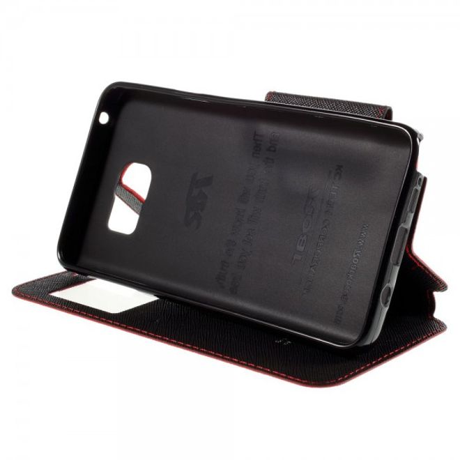 Samsung Galaxy Note 5 Roar Korea Leder Case mit Standfunktion - rot