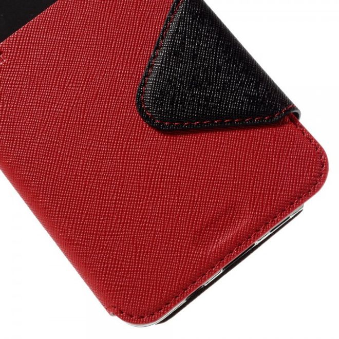 Samsung Galaxy Note 5 Roar Korea Leder Case mit Standfunktion - rot