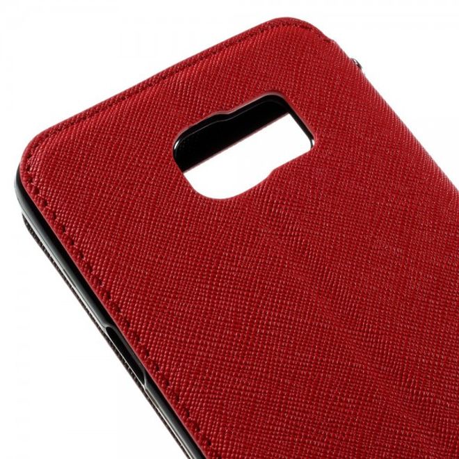 Samsung Galaxy Note 5 Roar Korea Leder Case mit Standfunktion - rot