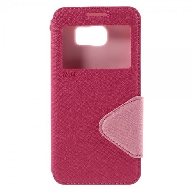 Samsung Galaxy Note 5 Roar Korea Leder Case mit Standfunktion - rosa