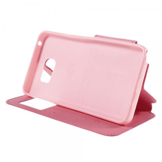 Samsung Galaxy Note 5 Roar Korea Leder Case mit Standfunktion - rosa