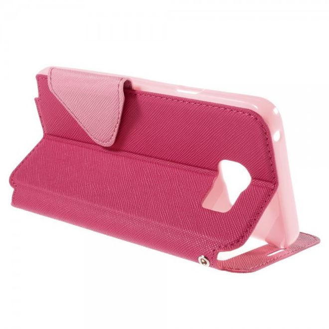 Samsung Galaxy Note 5 Roar Korea Leder Case mit Standfunktion - rosa