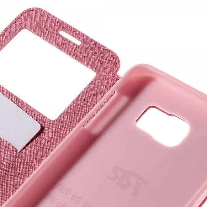 Samsung Galaxy Note 5 Roar Korea Leder Case mit Standfunktion - rosa