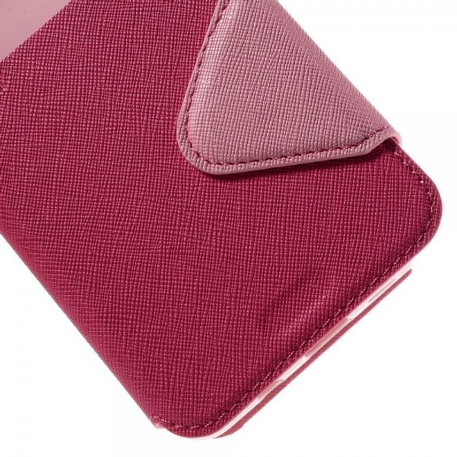 Samsung Galaxy Note 5 Roar Korea Leder Case mit Standfunktion - rosa