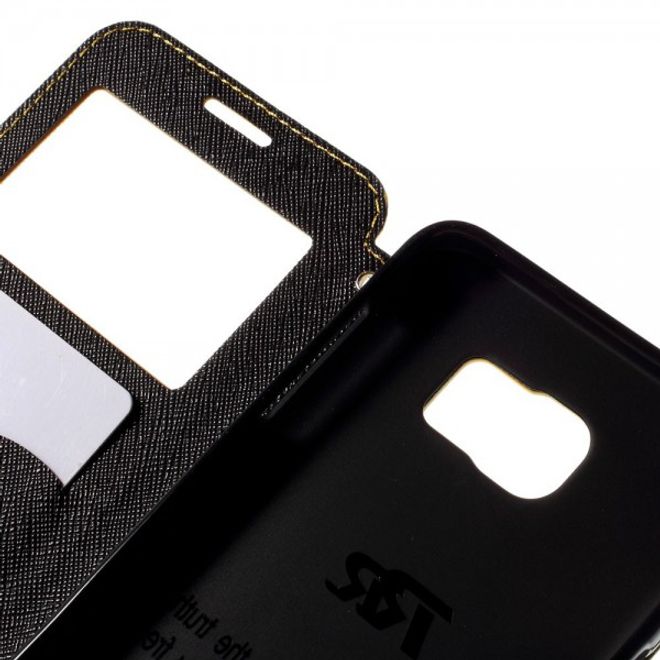 Samsung Galaxy Note 5 Roar Korea Leder Case mit Standfunktion - gelb