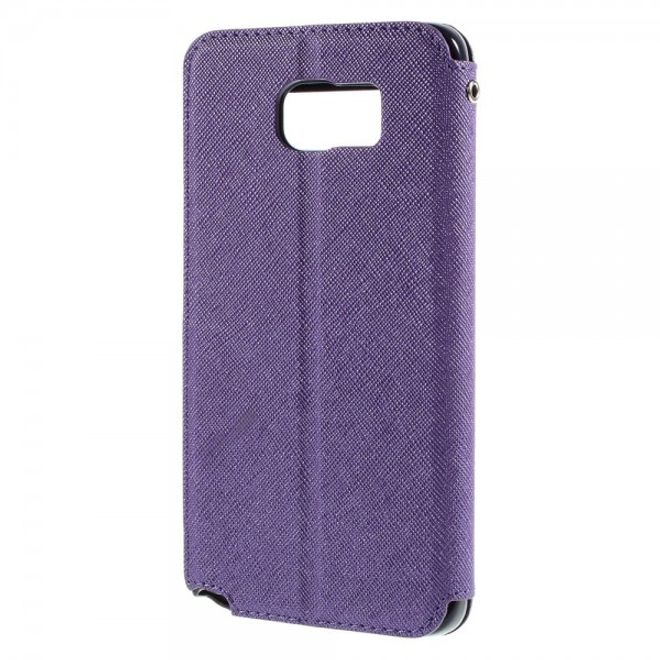 Samsung Galaxy Note 5 Roar Korea Leder Case mit Standfunktion - purpur