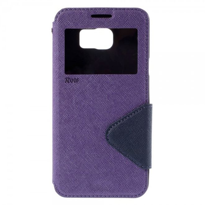 Samsung Galaxy Note 5 Roar Korea Leder Case mit Standfunktion - purpur