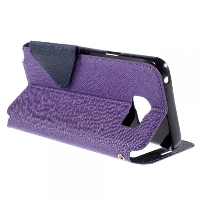 Samsung Galaxy Note 5 Roar Korea Leder Case mit Standfunktion - purpur