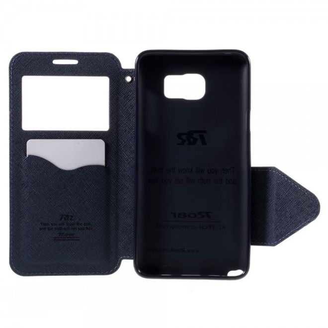 Samsung Galaxy Note 5 Roar Korea Leder Case mit Standfunktion - purpur