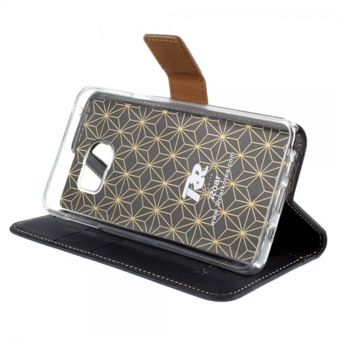 Samsung Galaxy Note 5 Roar Korea Leder Case mit Köpermuster - schwarz