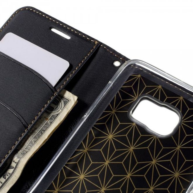 Samsung Galaxy Note 5 Roar Korea Leder Case mit Köpermuster - schwarz