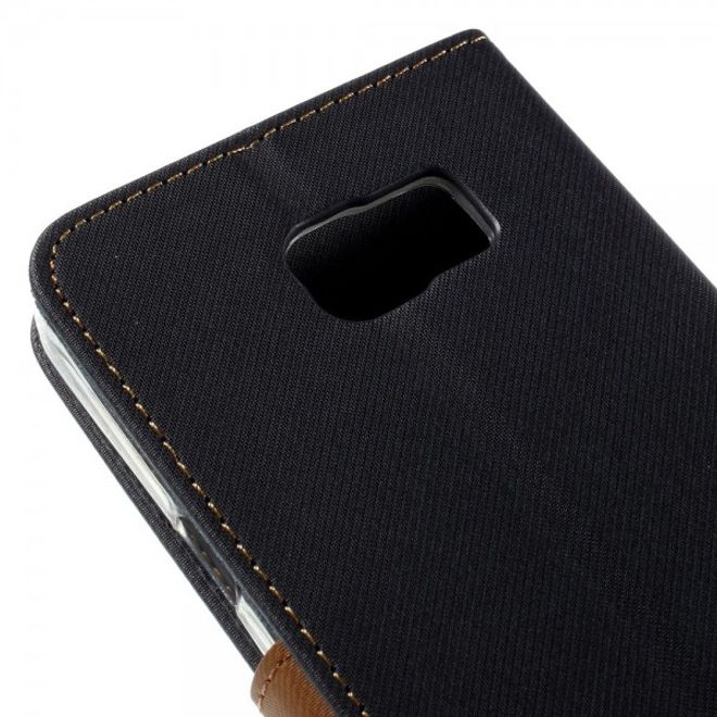 Samsung Galaxy Note 5 Roar Korea Leder Case mit Köpermuster - schwarz