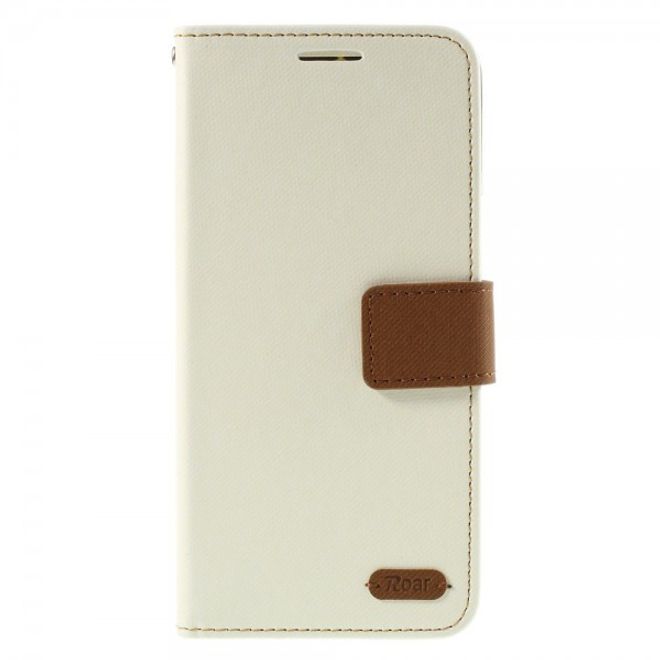 Samsung Galaxy Note 5 Roar Korea Leder Case mit Köpermuster - weiss