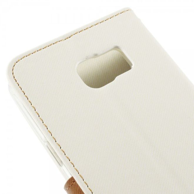 Samsung Galaxy Note 5 Roar Korea Leder Case mit Köpermuster - weiss