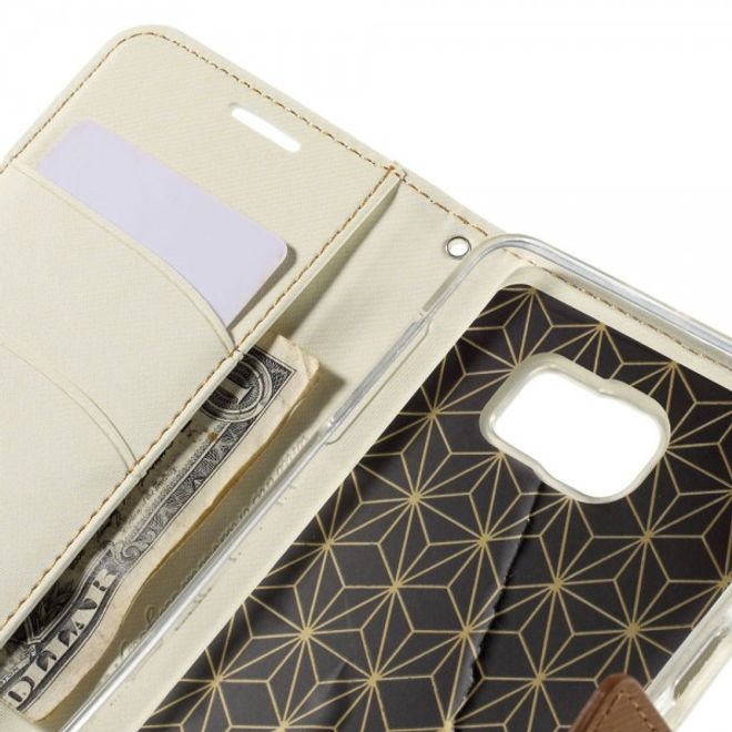 Samsung Galaxy Note 5 Roar Korea Leder Case mit Köpermuster - weiss