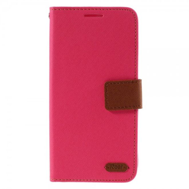 Samsung Galaxy Note 5 Roar Korea Leder Case mit Köpermuster - rosa