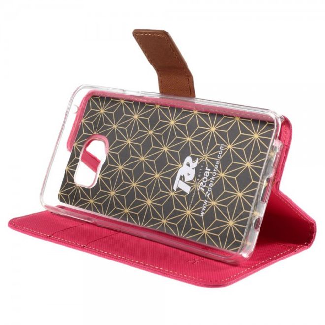 Samsung Galaxy Note 5 Roar Korea Leder Case mit Köpermuster - rosa