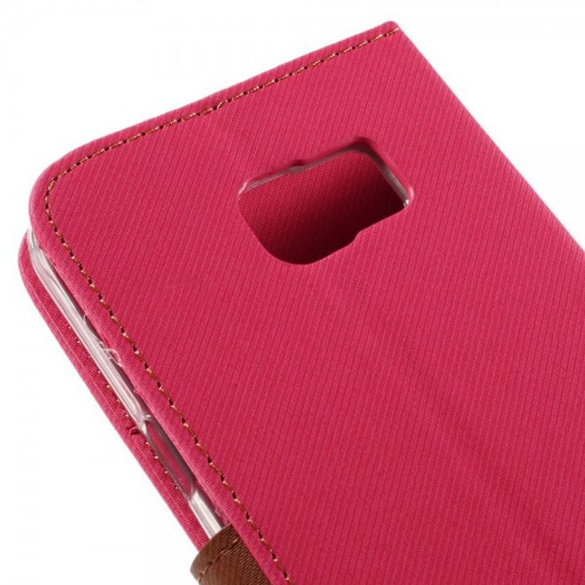 Samsung Galaxy Note 5 Roar Korea Leder Case mit Köpermuster - rosa