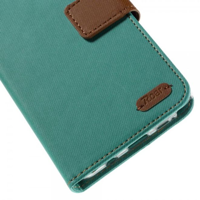 Samsung Galaxy Note 5 Roar Korea Leder Case mit Köpermuster - blau